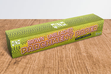Brown parchment paper packaging