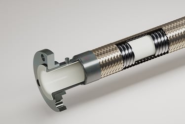 PTFE Lining, SS Flexible Hose