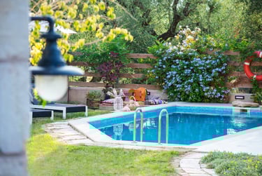 pool and garden view