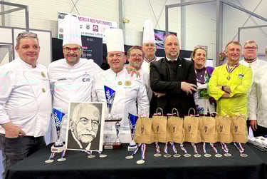 Préparation de la remise des prix