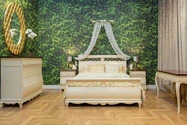 HotelArt: Νεοκλασικό Κρεβάτι με Ουρανό - Μπεζ - Ξενοδοχειακός Εξοπλισμός Κρεβάτια με Ουρανό