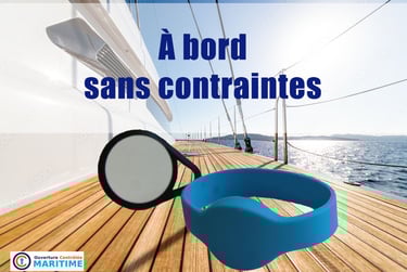 ouverture avec un badge ou un bracelet étanche