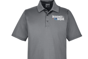 men's polo shirt with logo on chest