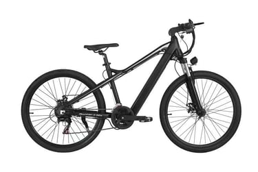 a bicycle with a black and white background