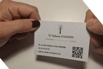 La carte de visite de Tiphaine CHANDON, psychologue et formatrice sur Orléans