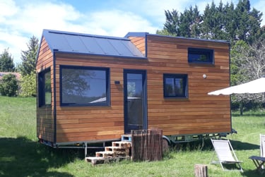 Tiny house bois lumineuse