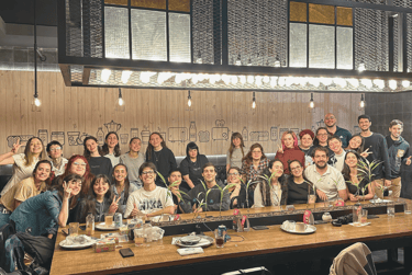 Meet with students of Japanese