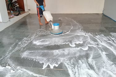 Poles Lantai Batu Andesit