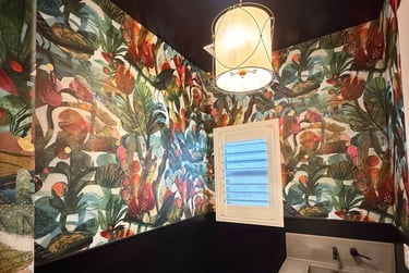 Wallpaper installation project in Tempe, AZ