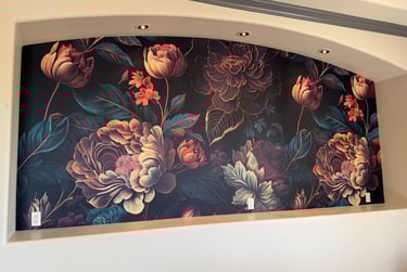Wallpaper installation project in Phoenix, AZ