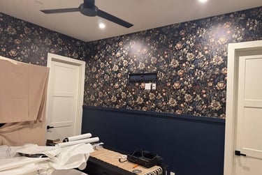 Wallpaper installation project in Peoria, AZ