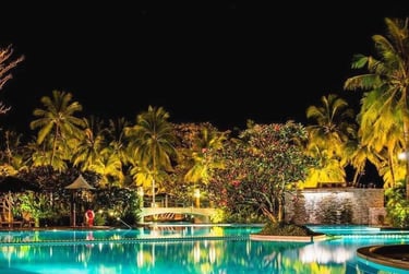 Stunning swimming pool at Shangri-La Tanjung Aru Resort, Kota Kinabalu