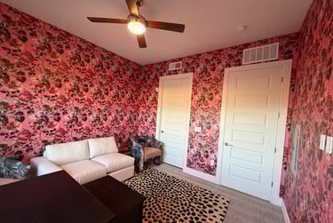 Wallpaper installation project in Gilbert, AZ