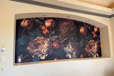 Wallpaper installation project in Peoria, AZ