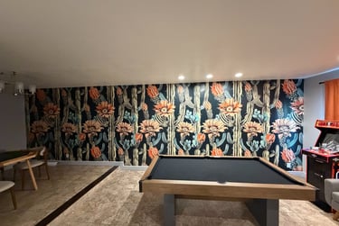 Wallpaper installation project in Gilbert, AZ