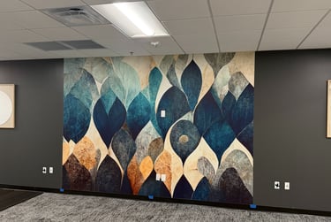 Wallpaper installation project in Peoria, AZ