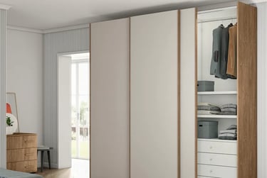 HotelArt: Μίνιμαλ Λευκή Ντουλάπα Συρόμενη - Ξενοδοχειακός Εξοπλισμός Ντουλάπες