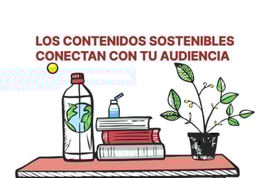 Una botella, varios libros apilados y una maceta con una planta encima de una mesa