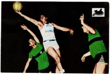 1967 La Cibeles Chocolate #85 Baloncesto Rare Vintage Basketball Card