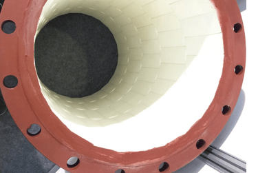Silicon Carbide Lined Spools, Alumina tiled Spool Supplier - Straights, Elbows, Reducers, Tees
