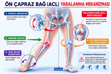 ön çapraz bağ yırtığı