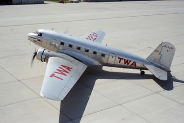 a small airplane with a small propeller on the ground