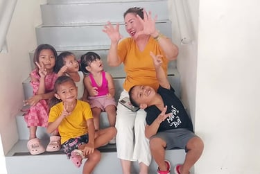 Captain Ronela-Domopoy Juaneza, helping children