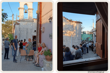 Guests of Tonia's Cottage watching Alagni village celebration