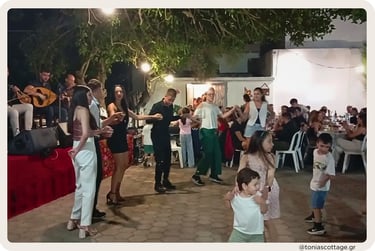 Greek dance in Alagni Village in Crete