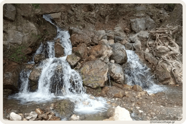Symi waterfalls near Little Omalos in Viannos, Crete