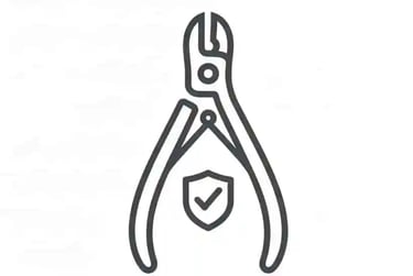 Alicate que representa la profesionalidad del podólogo a domicilio en Valencia