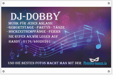 Werbebanner von DJ Dobby