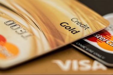 Credit cards close-up