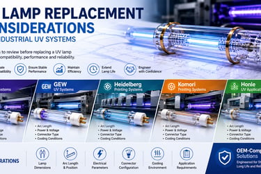 Engineering review considerations for industrial UV lamp replacement projects and system compatibility assessment