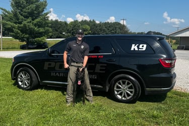 Officer Seth Taylor and OPK9 Jedi Hardinsburg PD KY