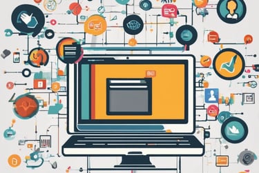 three men laughing while looking in the laptop inside room