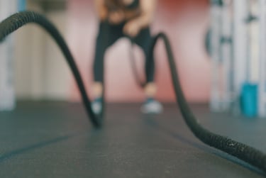 battle rope blurred image