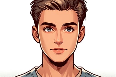 Luca, un bel étudiant de 21 ans, engagé dans l'église des Saints. 