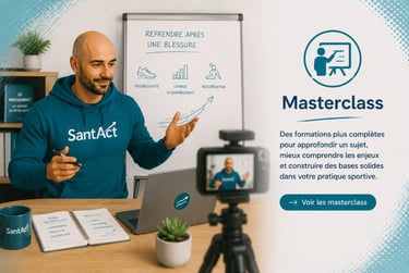 Julien Lachaume de SantAct créant une ressource - masterclass- pour son site internet