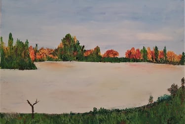 Réf : PAY221123. Couleurs automnales. 44x33cm. 100€