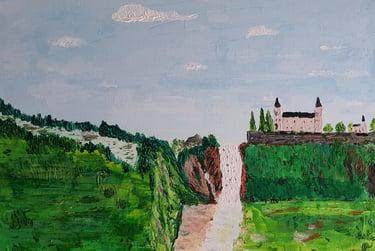 Réf : PAY230704. Cascade. 44x33cm. 120€.