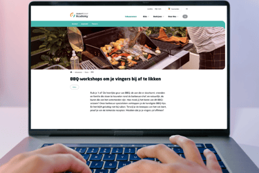 mock-up webteksten Colruyt Group Academy