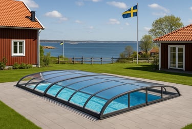 Skräddarsydda pooltak