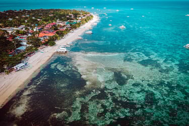 Malapascua overhead view tour