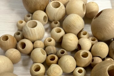Raw Wooden Beads