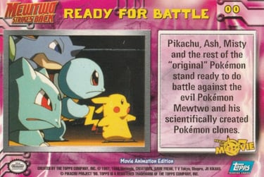 00 Ready For Battle Topps Pokémon The First Movie back