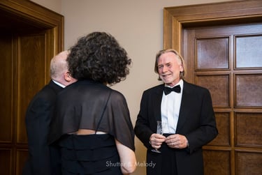 Australian Ambassador speaking to guests at an event.