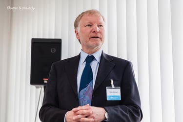Peter Hufnagl bei einer CBMI-Konferenz in Berlin.