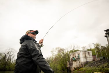 Spring fly fishing on the Watauga