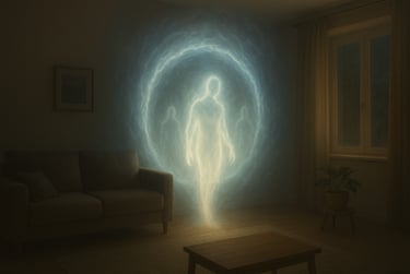 portal with light beings